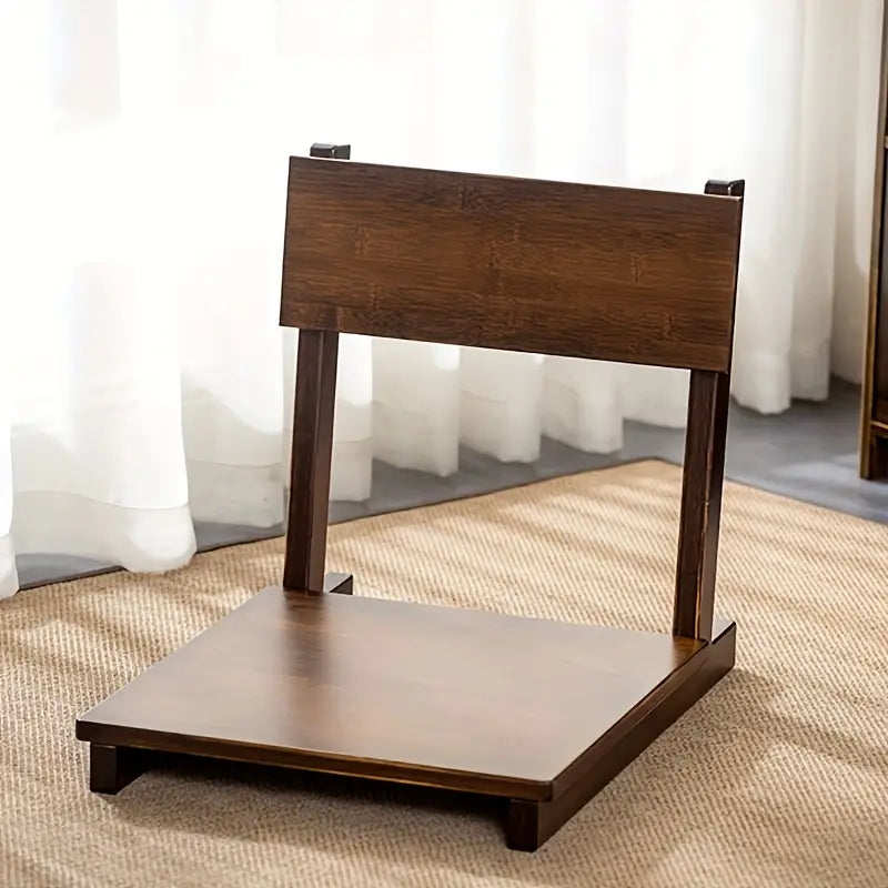 Eco-Friendly Bamboo Floor Chair - Brown